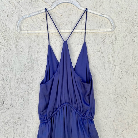 Blue Life Spaghetti Strap V-Neck High Low Dress M - Picture 4 of 8